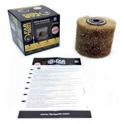 Brosse Fil Laitonné 0.3 Diamètre 120 Mm - Fartools -Maison Outil Boutique brosse fil laitonne 03 diametre 120 mm fartools 2