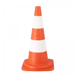 Cône De Signalisation Orange PVC - HT 54 Cm - Wilmart