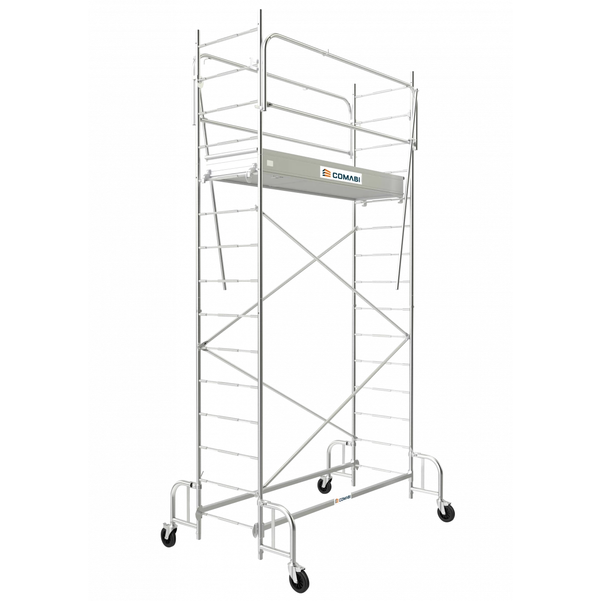 Echafaudage JUNIOR 200 Hauteur De Travail 3.80 M Tubesca Comabi 3 Echafaudage JUNIOR 200 Hauteur De Travail 3.80 M Tubesca Comabi