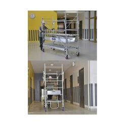 Echafaudage Roulant Acier Rollstar 205 - HT Travail 9,10 M - Duarib 5 Echafaudage Roulant Acier Rollstar 205 - HT Travail 9,10 M - Duarib -Maison Outil Boutique echafaudage roulant acier rollstar 205 ht travail 910 m duarib 1