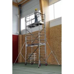 Echafaudage Roulant Alu Docker 85 - L 2,05 - HT Travail 6,90m Duarib -Maison Outil Boutique echafaudage roulant alu docker 85 l 205 ht travail 690m duarib 1