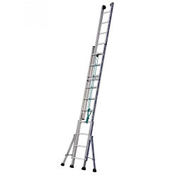 Echelle PLATINIUM 300 Coulisse à Cordes 2 Plans 6.89m Tubesca Comabi