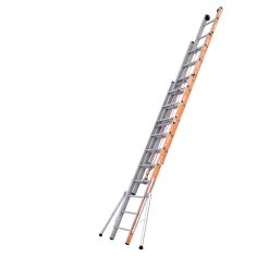 Echelle PRONOR Coulisse à Cordes 3 Plans 8,57m Tubesca Comabi