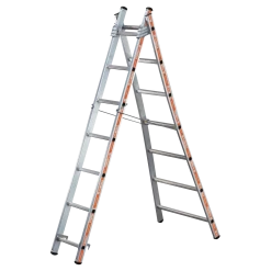 Echelle PRONOR Transformable 2 Plans 4,36m - 2x9 Tubesca Comabi