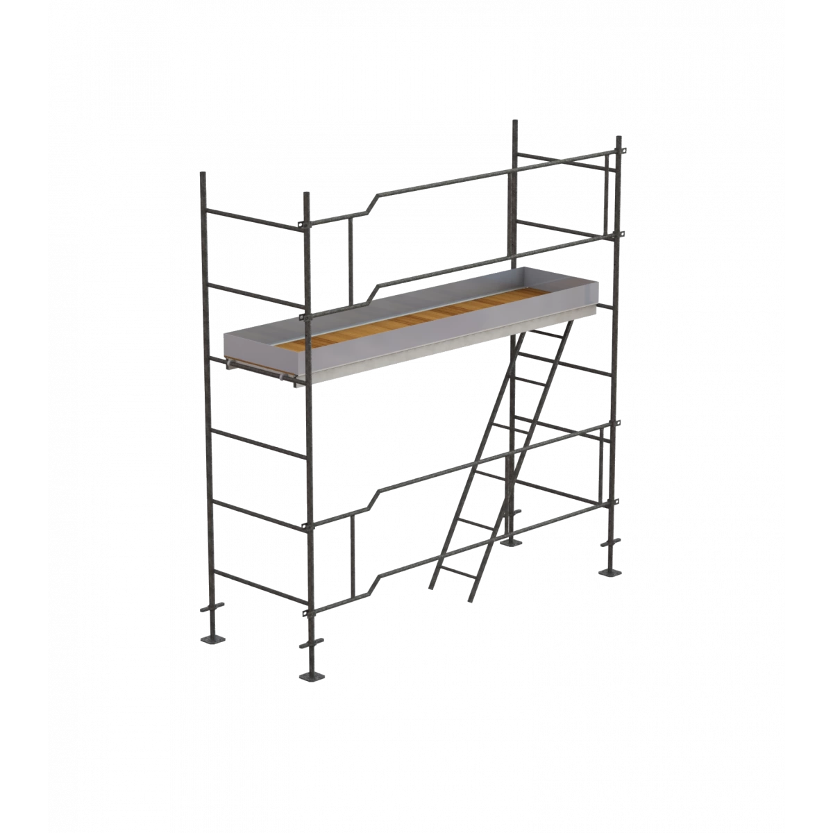 Lot échafaudage Ø 42 Mm - 16 M2 Version Façade 3 Lot échafaudage Ø 42 Mm - 16 M2 Version Façade