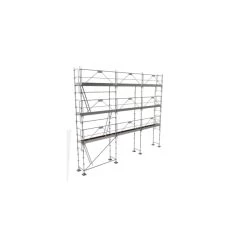 Lot Echafaudage R200 Record First 80 M² (alu/bois) Tubesca Comabi