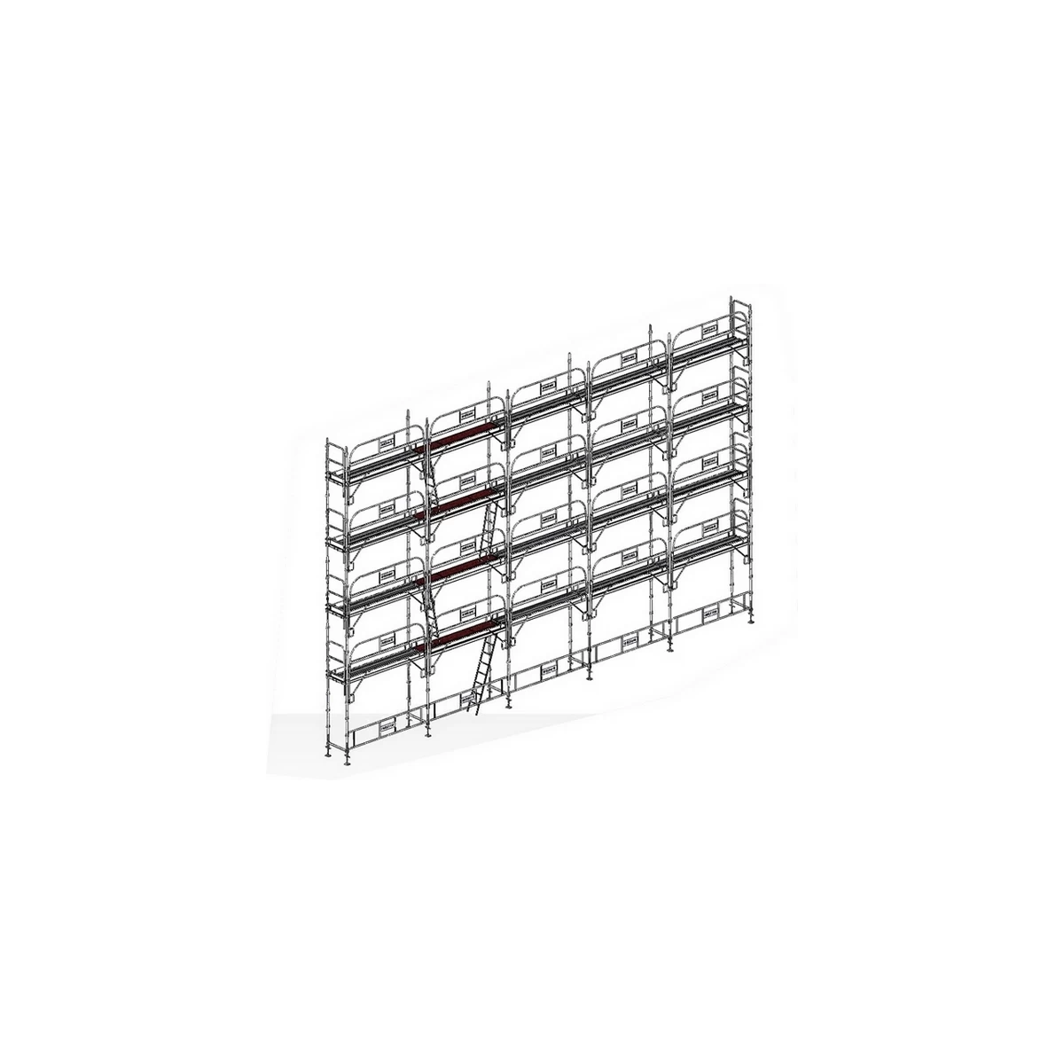 Lot échafaudage Multidirectionnel 160 M2 3 Lot échafaudage Multidirectionnel 160 M2