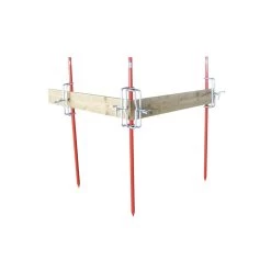 Lot 10 Piquets D'implantation + Coulisseaux Taliaplast