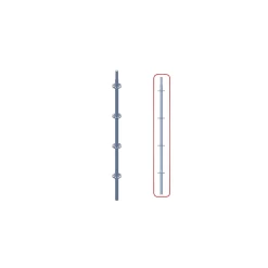 Montant 3.00 M Galvanisé - Echafaudage Multidirectionnel
