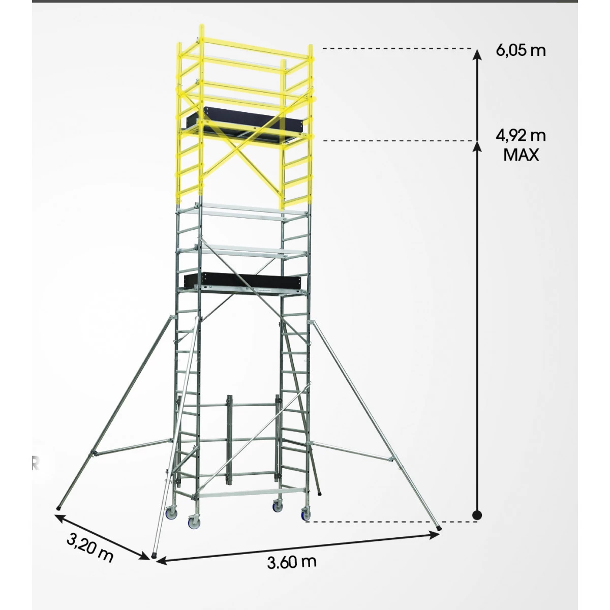 Réhausse Pour échafaudage ALTER PRO PLIANT - Centaure 3 Réhausse Pour échafaudage ALTER PRO PLIANT - Centaure
